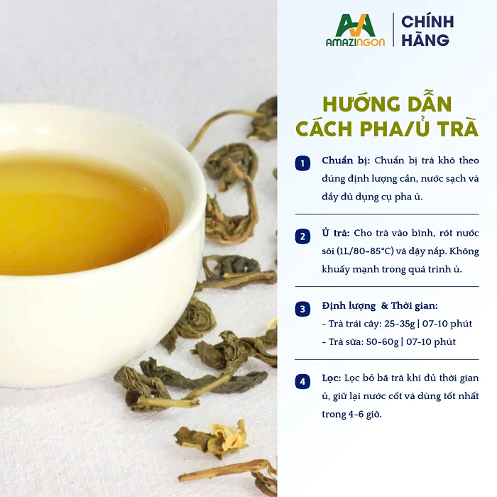 Cách ủ chuẩn pha chế xanh lài Đài Loan