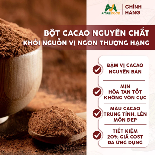 Vì sao quán cà phê và trà sữa nên chọn bột cacao AMAZINGON?