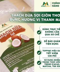 Thạch dừa sợi – Topping dễ ứng dụng nhất cho menu đồ uống