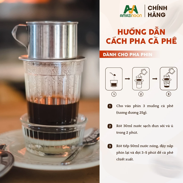 Hướng dẫn pha phin chuẩn vị với AMAZINGON RO7
