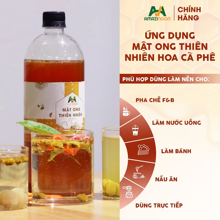 Ứng dụng mật ong hoa cà phê