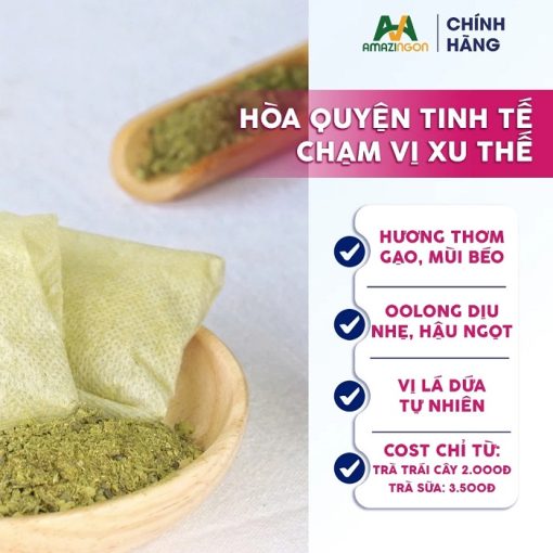 Vì sao chủ quán nên chọn trà oolong gạo rang AMAZINGON?