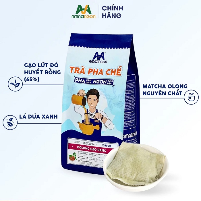 Thành phần trà oolong gạo rang AMAZINGON