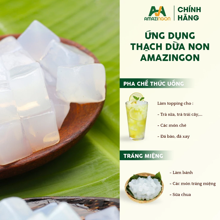 Ứng dụng dừa non AMAZINGON
