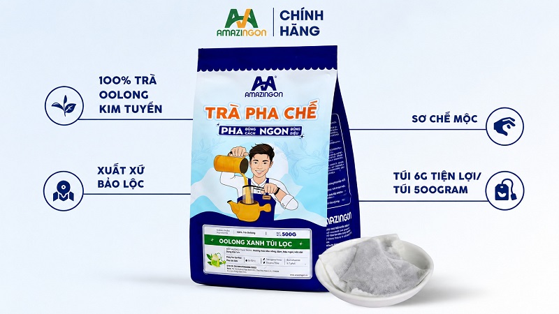 Trà Oolong Xanh Túi Lọc AMAZINGON