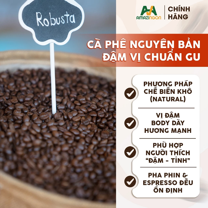 Điểm nổi bật cà phê Robusta natural 100% RO7 Điểm nổi bật cà phê Robusta natural 100% RO7