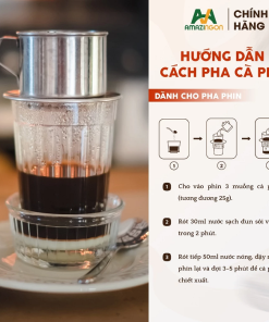 Hướng dẫn cách pha cà phê phin lớn đậm vị bằng hạt cà phê Robusta nguyên chất Ro7 AMAZINGON