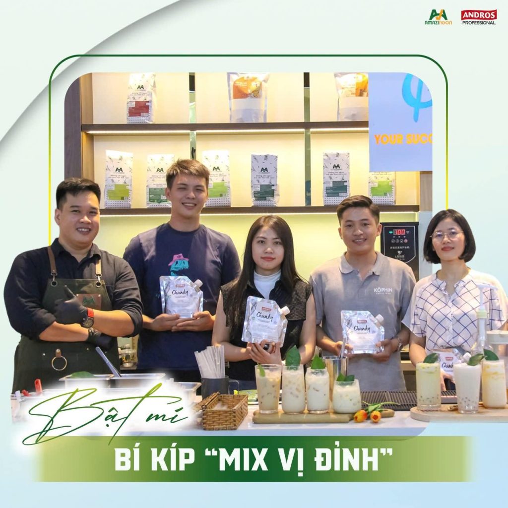 Bật mí bí kíp mix vị đồ uống và giải pháp chuyển giao công thức từ nguyên liệu pha chế AMAZINGON