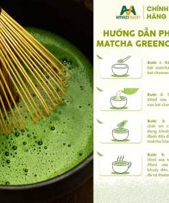 Hướng dẫn pha matcha Greenora