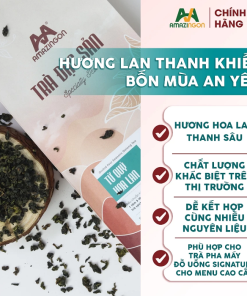Trà Oolong Tứ Quý Hoa Lan mộc nguyên chất hương thơm thanh khiết