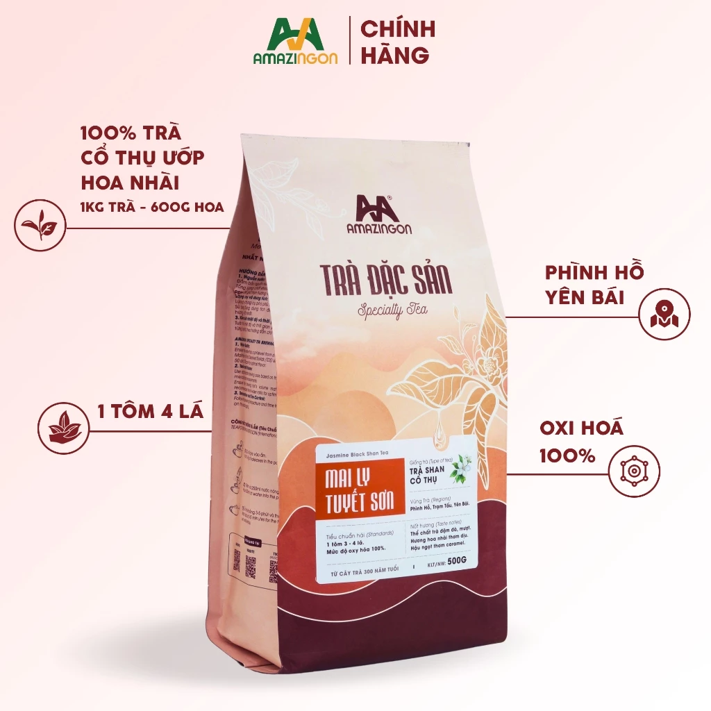 Trà đặc sản Mai Ly Tuyết Sơn được thu hái theo chuẩn “1 tôm 4 lá”