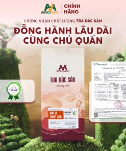 Chứng nhận chất lượng trà đặc sản Mai Ly Tuyết Sơn sỉ nguyên liệu AMAZINGON