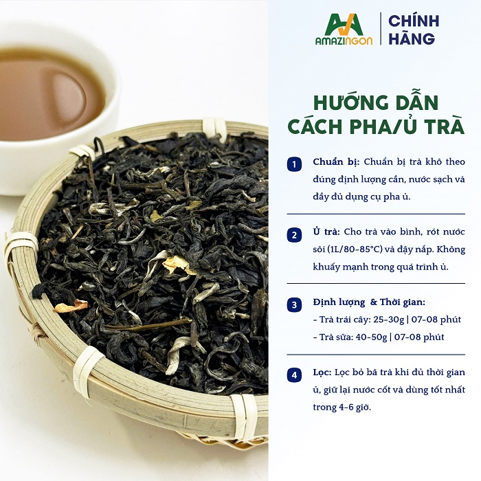 Hướng dẫn ủ trà Shan Tuyết Hoa Lài