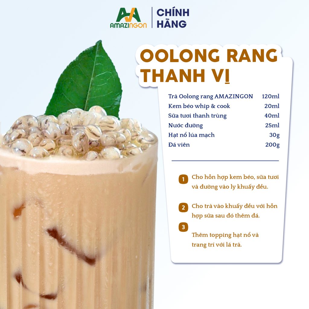 Cách pha trà olong rang thanh vị