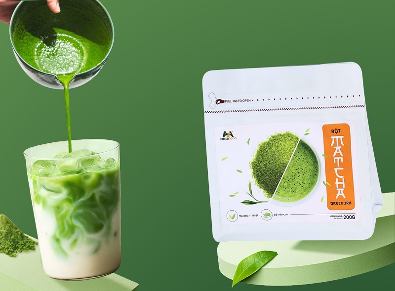 matcha xôi xoài