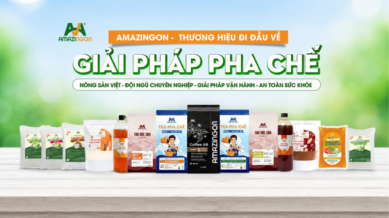 AMAZINGON - Giải pháp cung cấp nguyên liệu pha chế từ nông sản Việt AMAZINGON - Giải pháp cung cấp nguyên liệu pha chế từ nông sản Việt