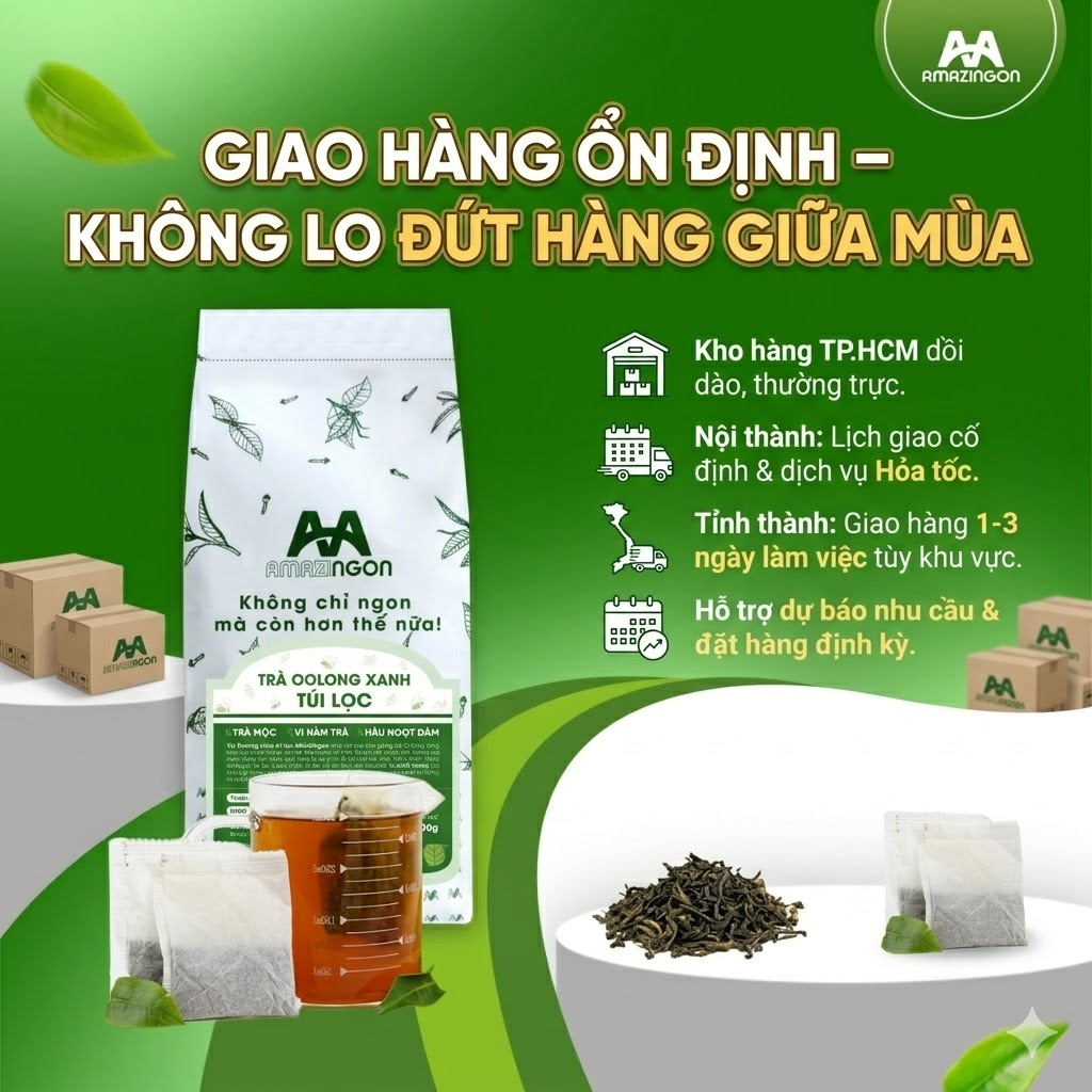 AMAZINGON duy trì kho hàng thường trực tại TP.HCM với lịch giao hàng ổn định