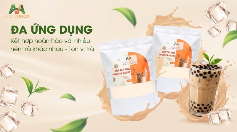 Bộ bột pha chế cao cấp trong bộ nguyên liệu trà sữa AMAZINgon