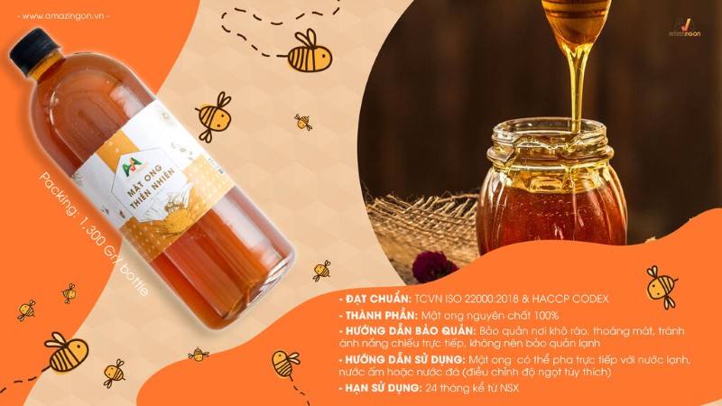 Mật ong hoa nhãn – Sản phẩm nổi bật, tạo dấu ấn riêng trong danh mục của AMAZINGON