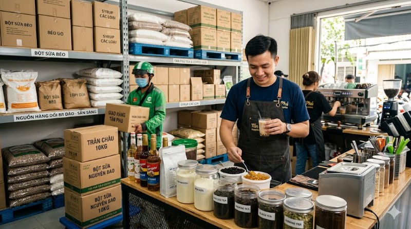 Tân Phú là một trong những quận có mật độ kho nguyên liệu F&B cao tại TP.HCM