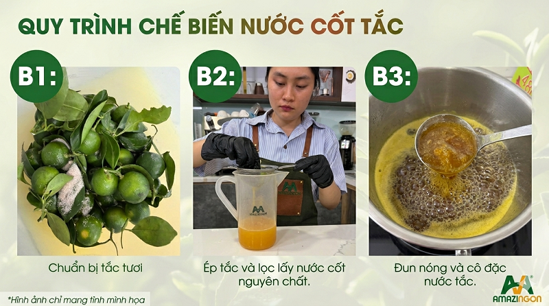 Quy trình chế biến sốt tắc
