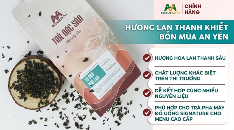 Trà Tứ quý hoa lan đặc sản chuẩn vị từ AMAZINGON