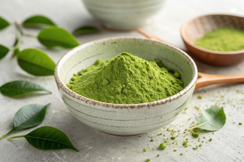 Bột Matcha có thể quan sát qua màu sắc Bột Matcha có thể quan sát qua màu sắc