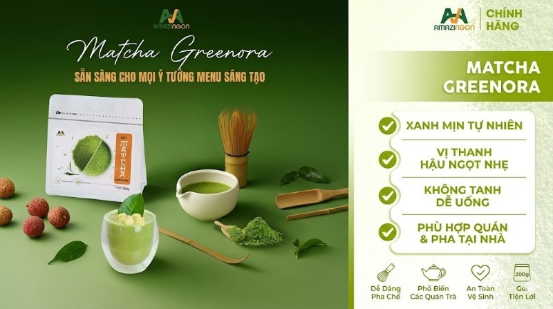 Bột Matcha Greenora từ AMAZINGON