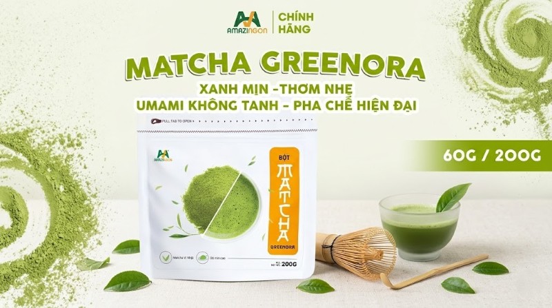 Matcha Greenora AMAZINGON lựa chọn tối ưu cho menu hiện đại