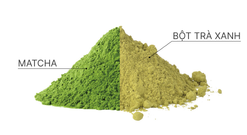 Bột Matcha và bột trà xanh Bột Matcha và bột trà xanh
