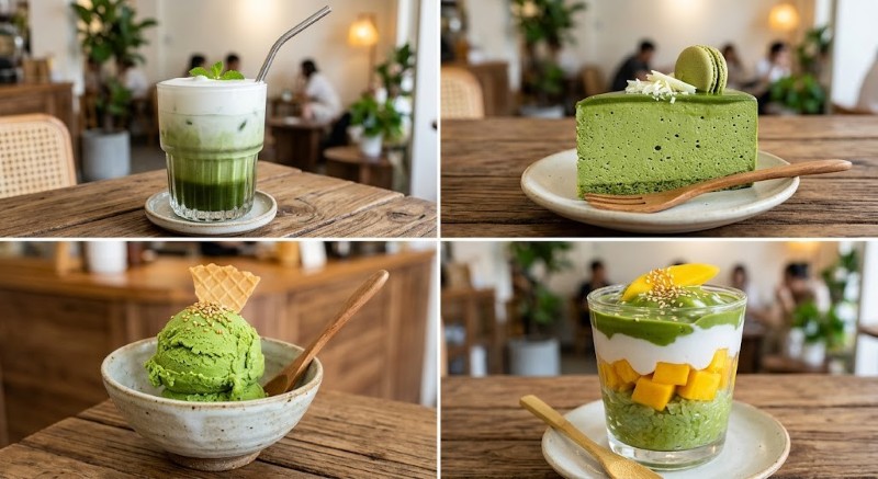 Các ứng dụng pha chế và làm bánh từ bột matcha Các ứng dụng pha chế và làm bánh từ bột matcha