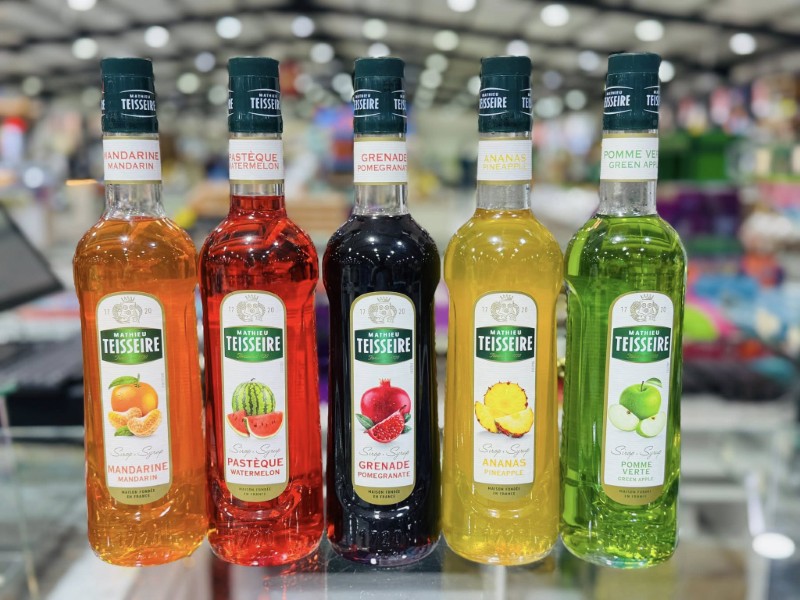 Teisseire thương hiệu syrup chuyên sản xuất từ trái cây thật