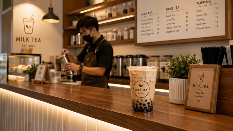 Chi phí mở quán trà sữa nhỏ cần bao nhiêu?
