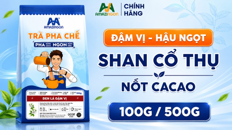 Trà đen lá đậm vị đặc sản của AMAZINGON