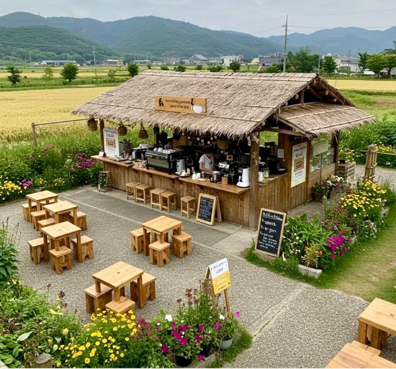Mở quán cà phê ở nông thôn Quán cà phê nhỏ ở vùng nông thôn Việt Nam