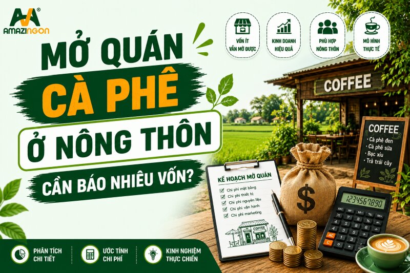 mở quán cà phê ở nông thôn