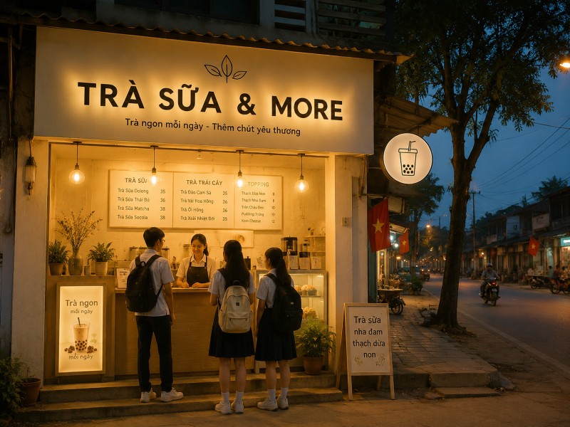 Có nên mở quán trà sữa ở nông thôn không?
