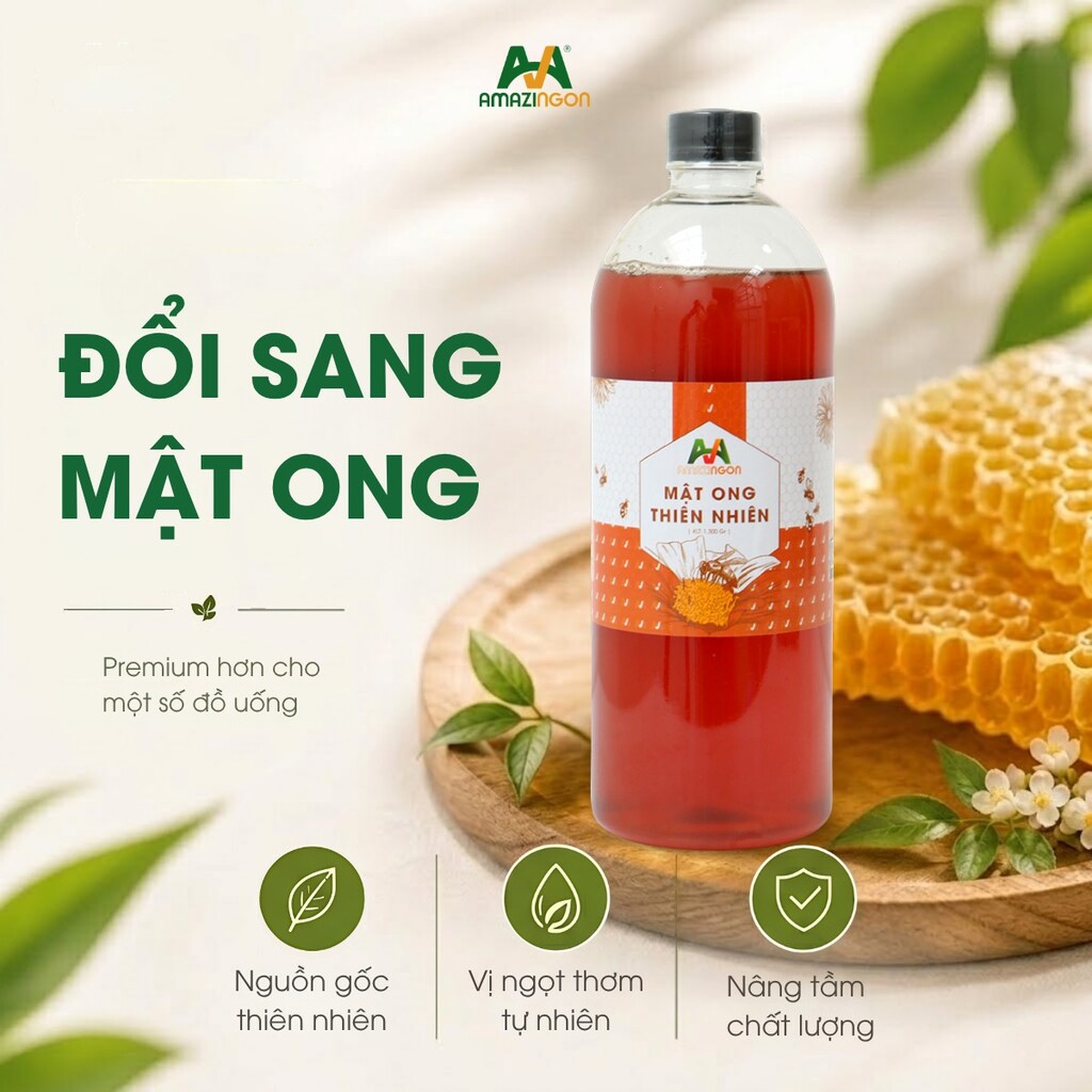 Mật ong thiên nhiên nguyên chất AMAZINGON – tinh túy tự nhiên, chuẩn vị nguyên bản Mật ong thiên nhiên nguyên chất AMAZINGON – tinh túy tự nhiên, chuẩn vị nguyên bản