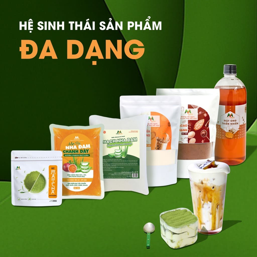 Đa dạng các dòng bột sữa, trân châu và topping thạch hấp dẫn Đa dạng các dòng bột sữa, trân châu và topping thạch hấp dẫn