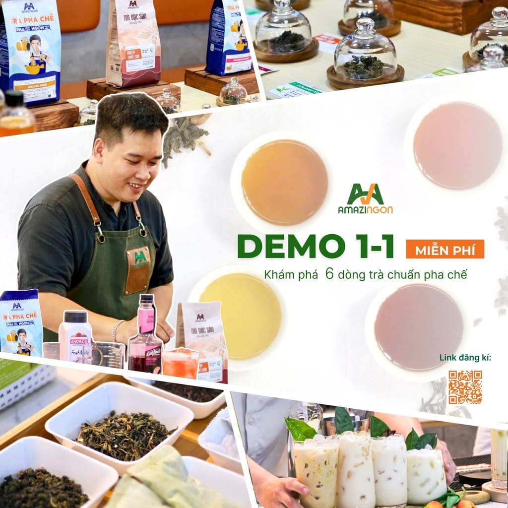 Đón đầu xu hướng đồ uống, hỗ trợ bộ công thức chuẩn và demo 1:1 chuyên sâu Đón đầu xu hướng đồ uống, hỗ trợ bộ công thức chuẩn và demo 1:1 chuyên sâu