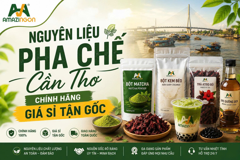 nguyên liệu pha chế cần thơ