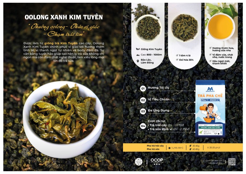 Trà Oolong Xanh Kim Tuyên AMAZINGON