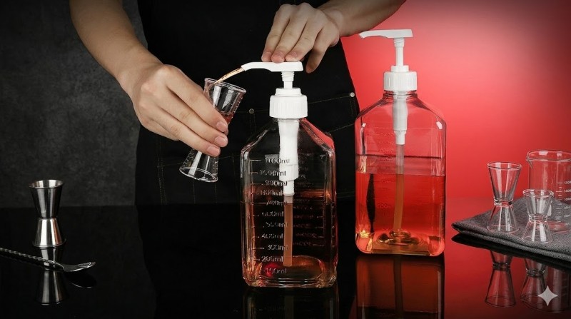 Sử dụng bình thủy tinh để đựng Syrup đường Sử dụng bình thủy tinh để đựng Syrup đường