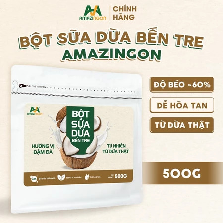 Bột sữa dừa Bến Tre AMAZINGON 500g