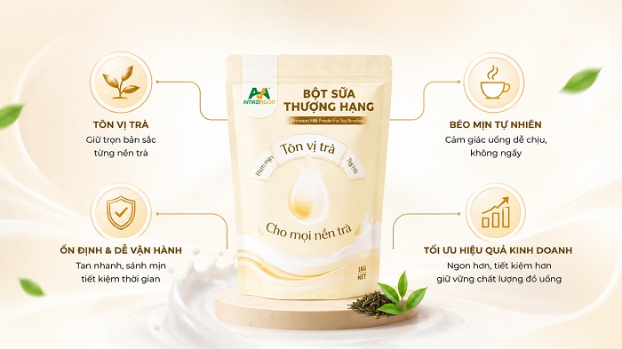 Ưu điểm của bột sữa thượng hạng AMAZINGON
