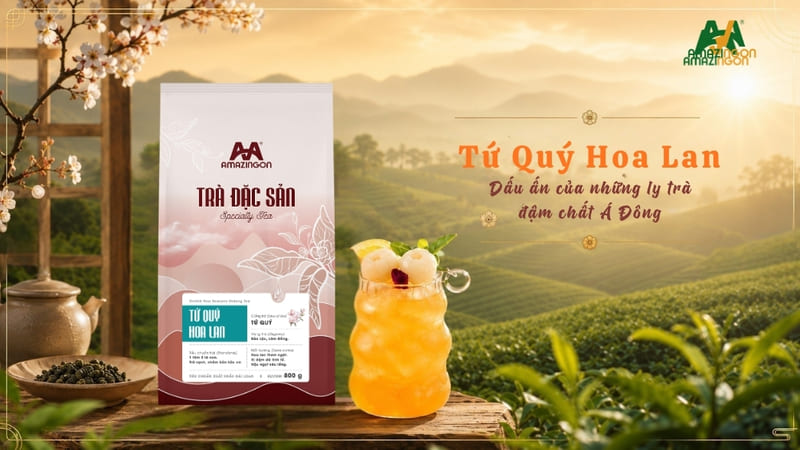 Trà đặc sản Tứ Quý Hoa Lan AMAZINGON Trà đặc sản Tứ Quý Hoa Lan AMAZINGON