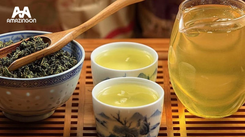 Trà Thái Nguyên dòng trà xanh nổi tiếng tại Việt Nam Trà Thái Nguyên với cánh trà khô đặc trưng