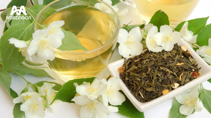 Trà lài dòng trà ướp hương phổ biến tại Việt Nam Trà lài ướp hương hoa lài với vị thanh nhẹ