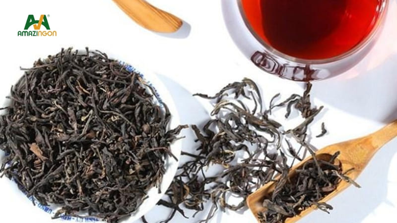 Trà đen một trong những nhóm trà được sử dụng phổ biến Trà đen có nước trà màu đỏ nâu và vị đậm