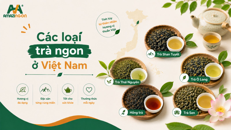 các loại trà ngon ở việt nam